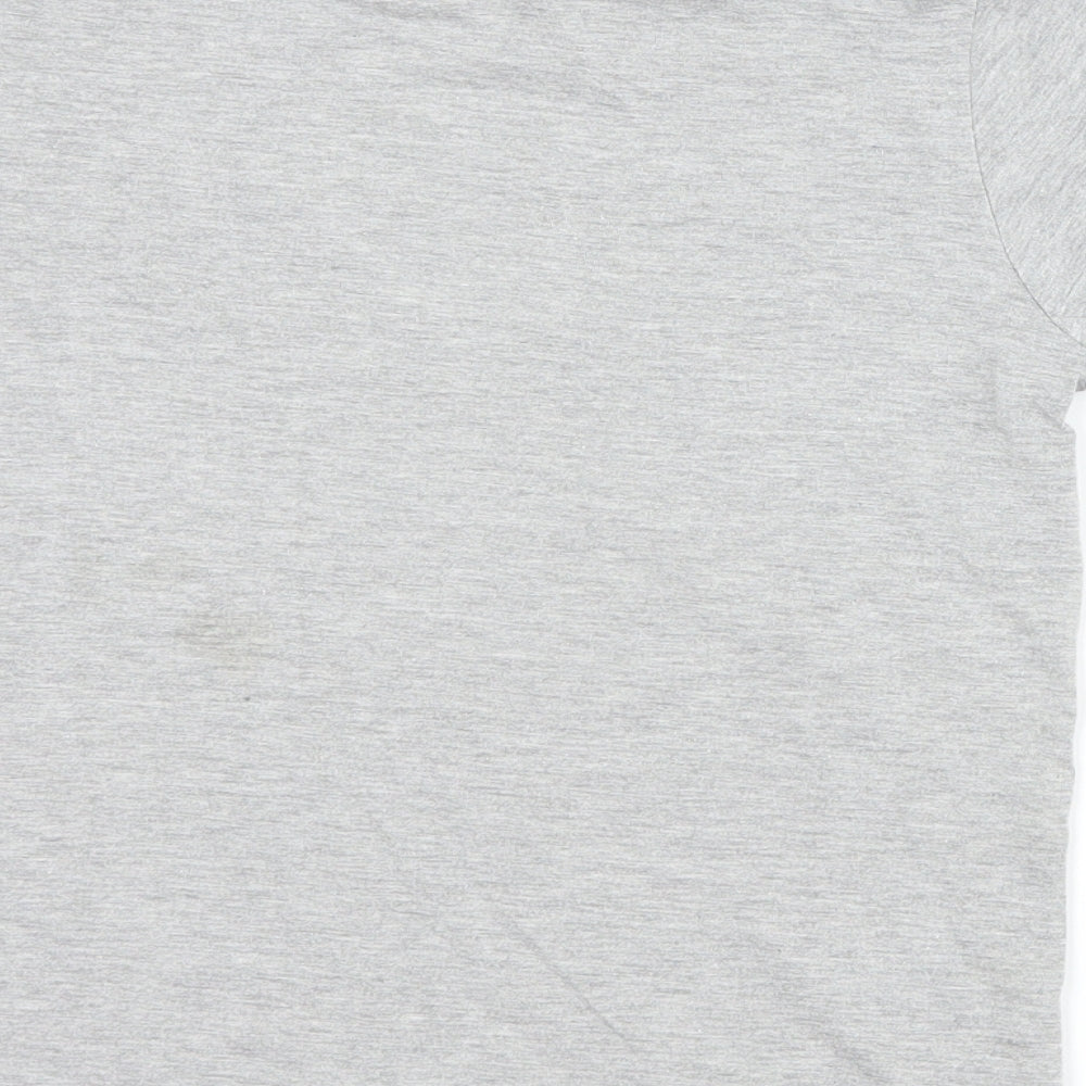 Preworn Boys Grey   Basic Button-Up Size 8 Years  - football mad