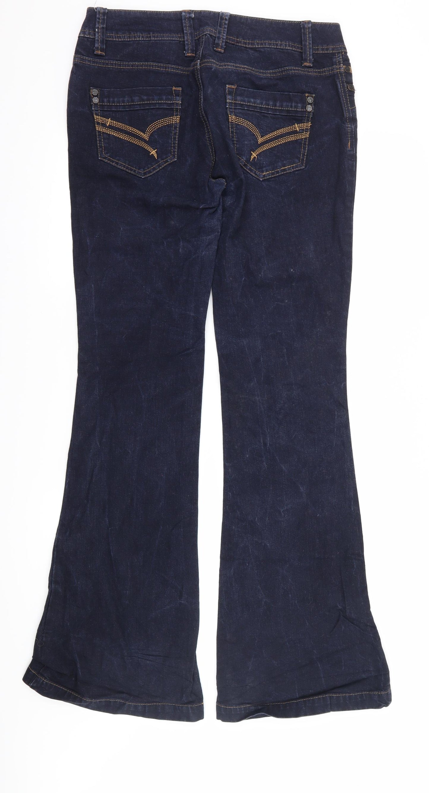 NEXT Womens Blue  Denim Flared Jeans Size 12 L33 in