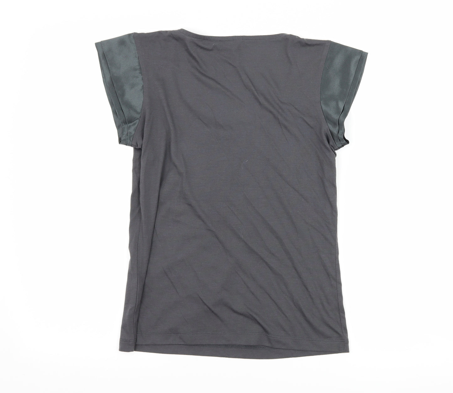 Per Una Womens Grey   Basic T-Shirt Size 10