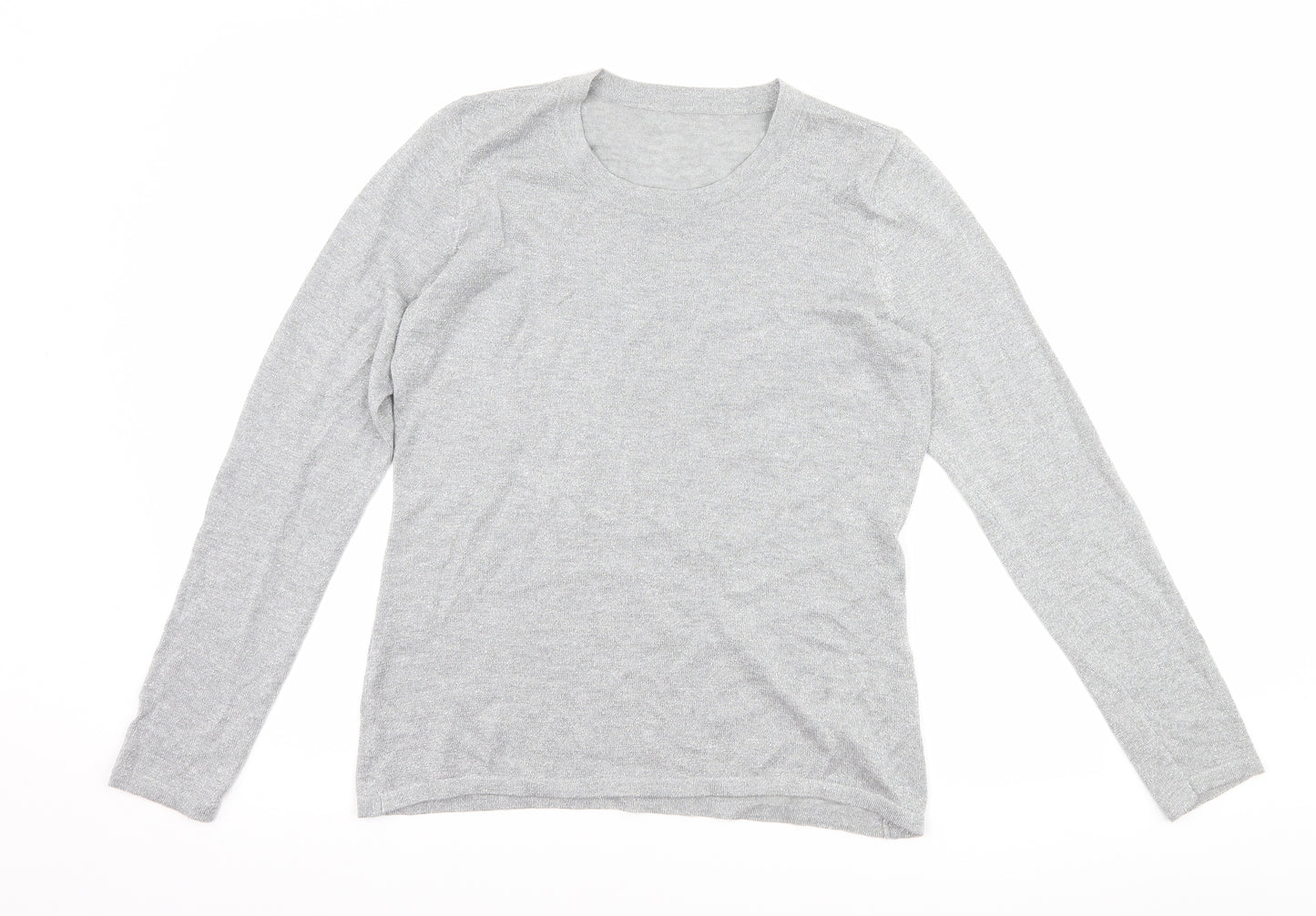 Preworn Womens Silver   Basic T-Shirt Size S