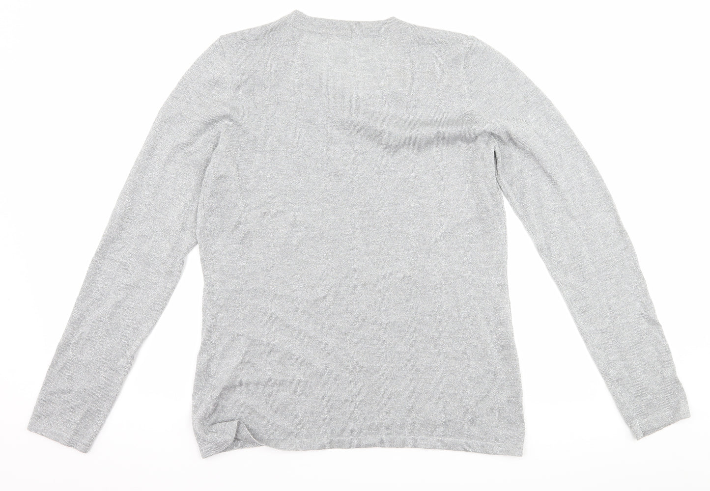 Preworn Womens Silver   Basic T-Shirt Size S