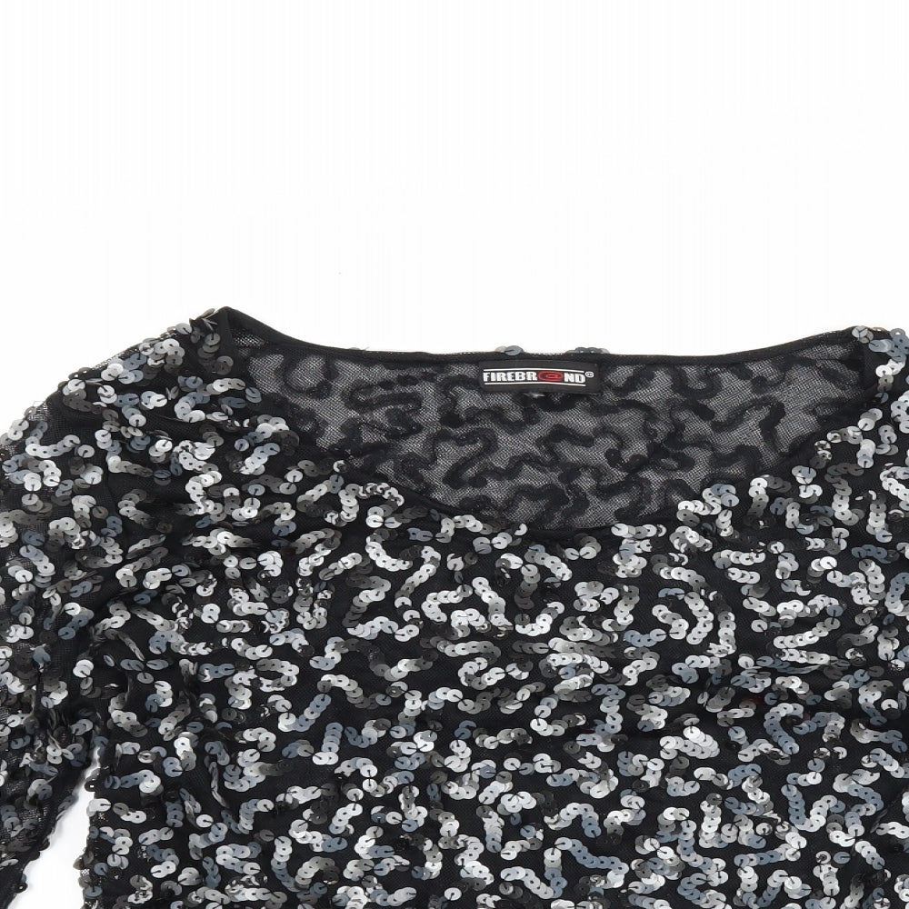 firebrand Womens Black   Basic T-Shirt Size L