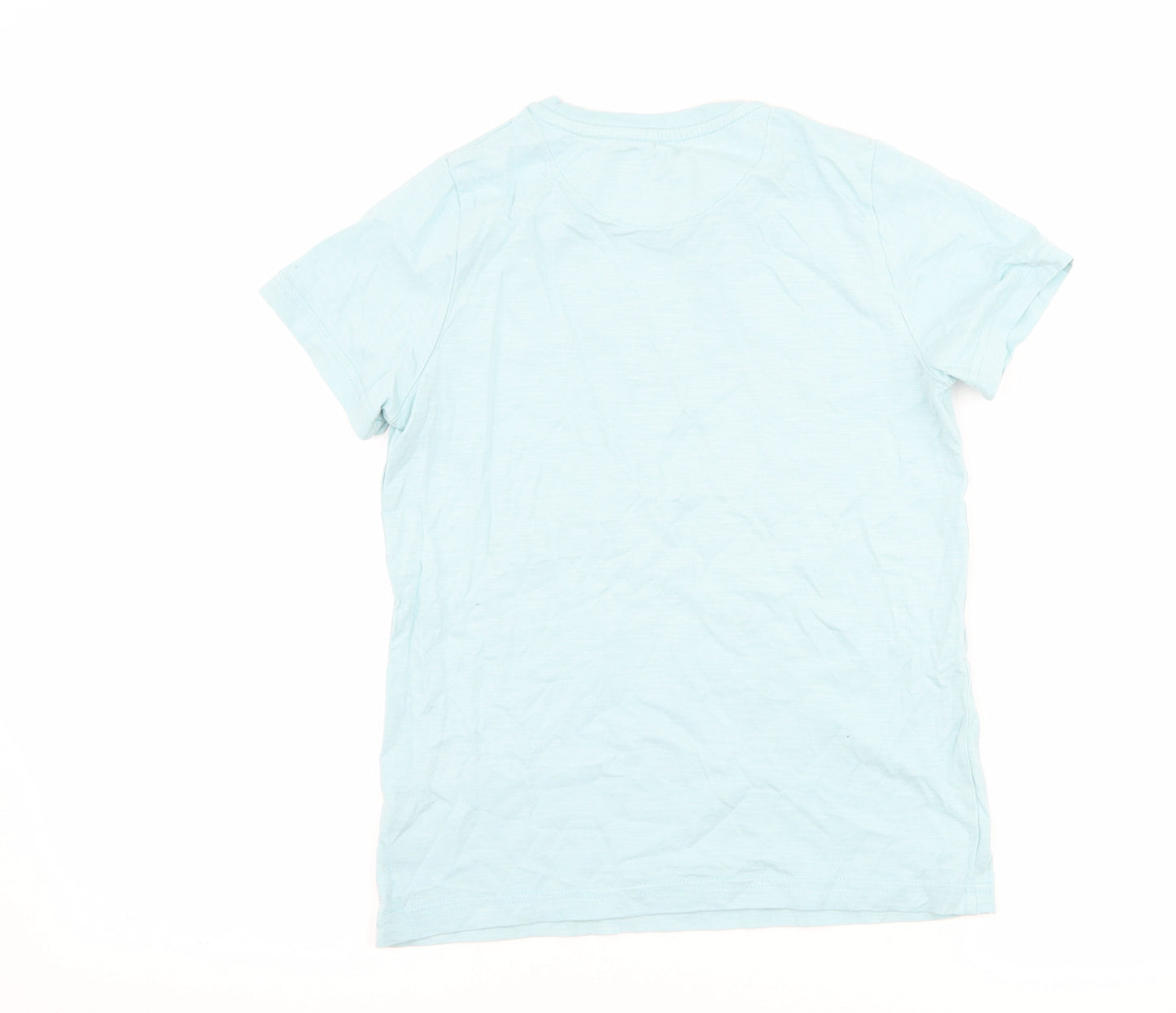 Marks and Spencer Boys Blue   Basic T-Shirt Size 8-9 Years  - shark