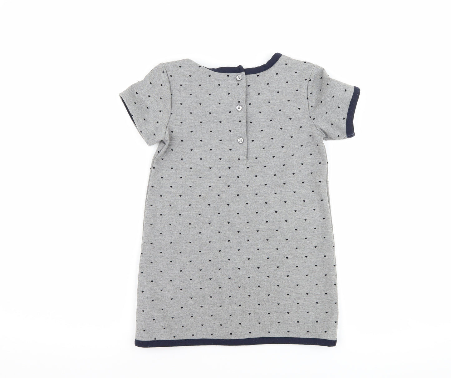 Young Dimension Girls Grey Polka Dot  Shift  Size 2-3 Years