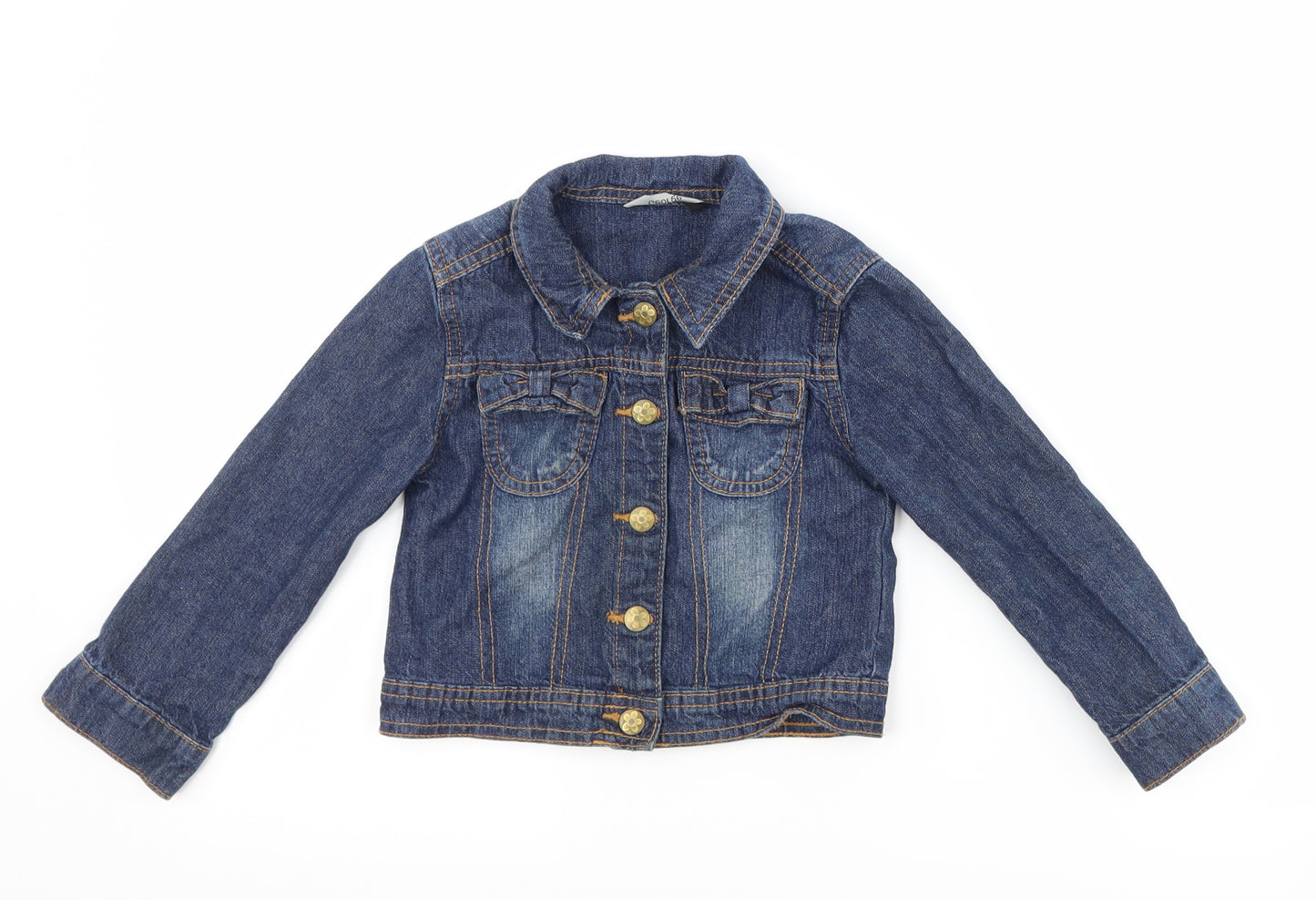 George Girls Blue  Denim Jacket  Size 3-4 Years