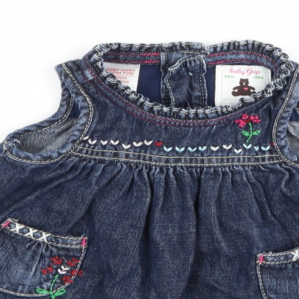 Gap Girls Blue  Denim A-Line  Size 0-3 Months