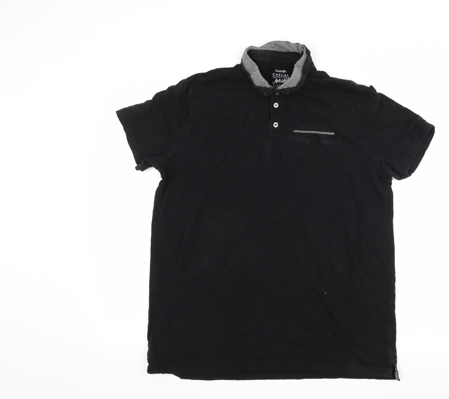 George Mens Black    Polo Size XL