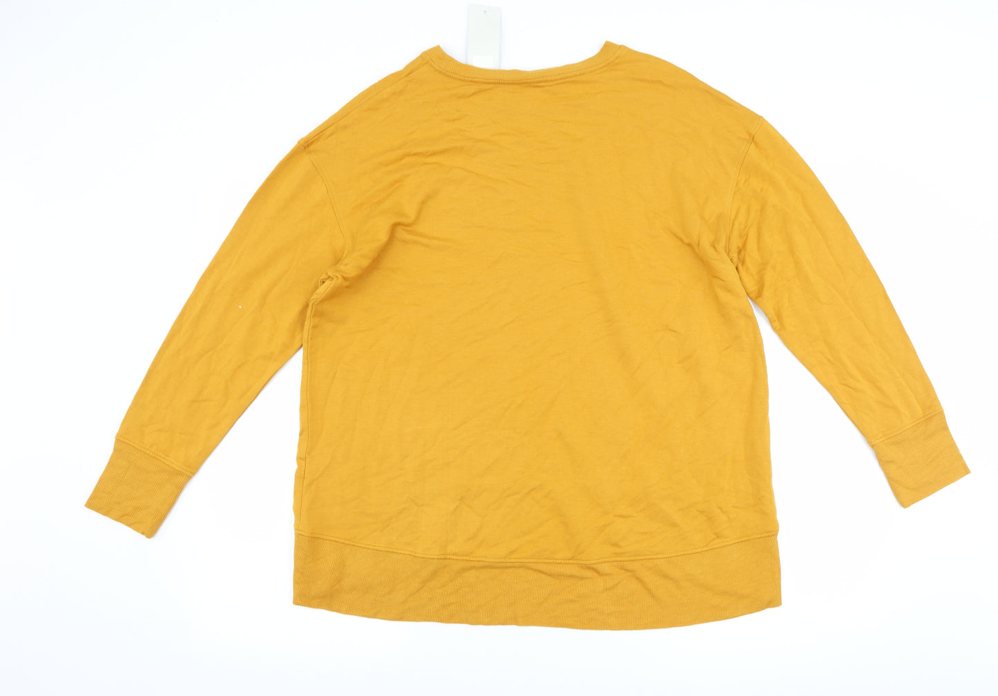 F&F Womens Yellow   Pullover Sweatshirt Size 16
