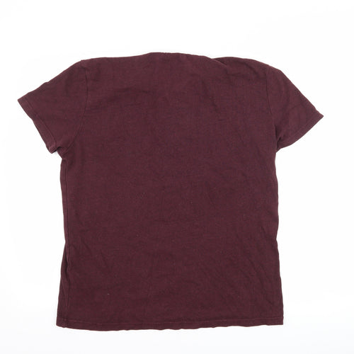 F&F Mens Purple    T-Shirt Size M  - graphic