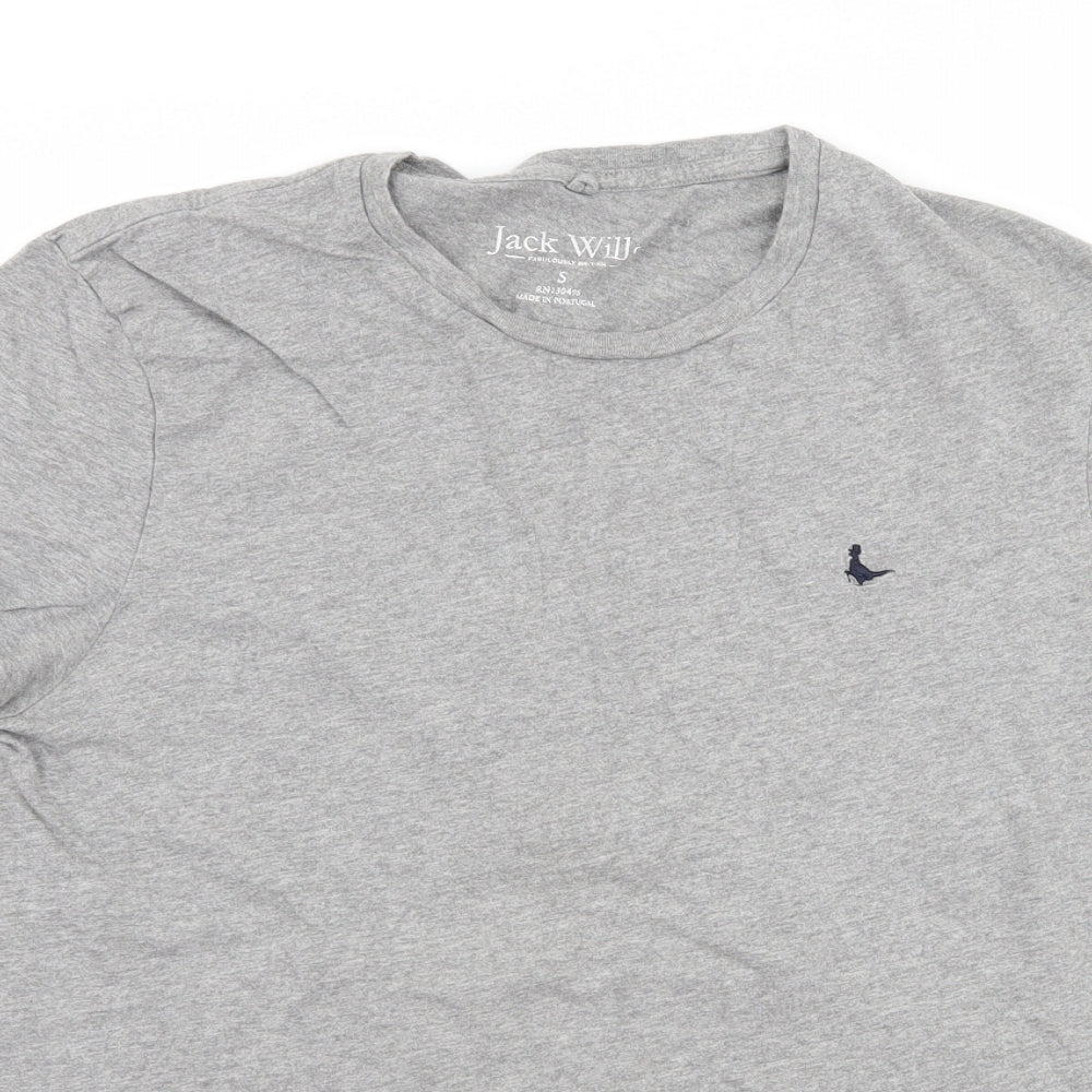 Jack Wills Mens Grey    T-Shirt Size S