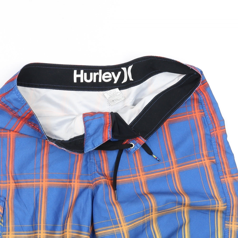 Hurley Mens Blue   Sweat Shorts Size 32