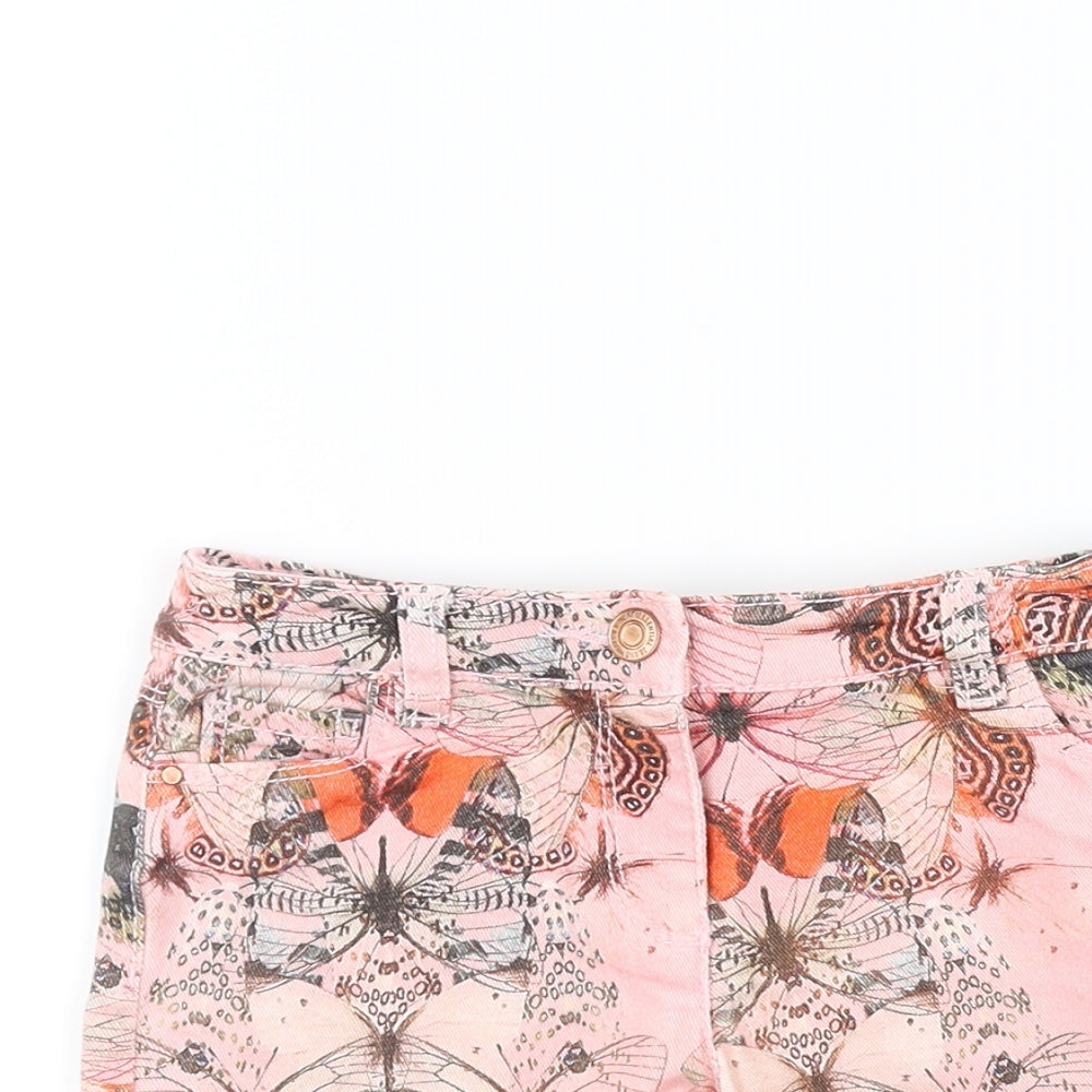NEXT Girls Pink   Chino Shorts Size 5 Years