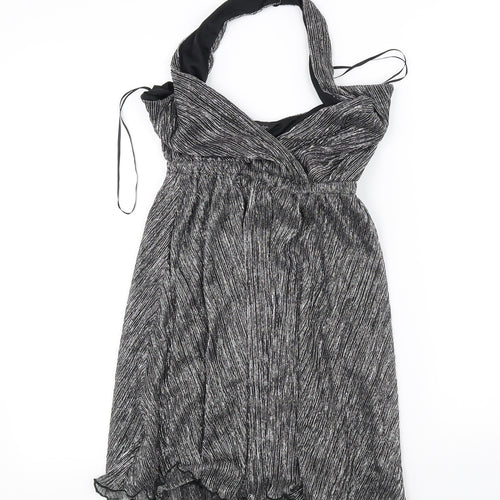 Miss Selfridge Womens Silver   A-Line  Size 6