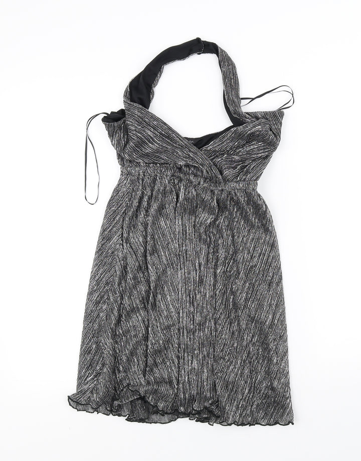 Miss Selfridge Womens Silver A-Line Size 6
