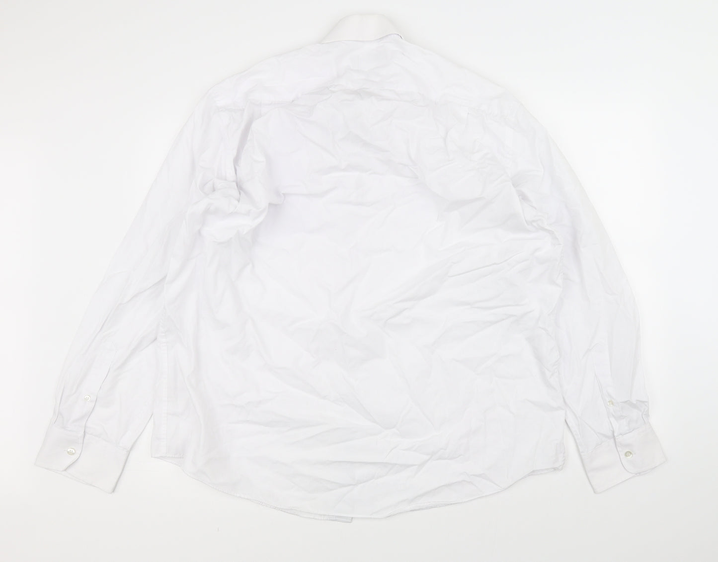 Taylor & Wright Mens White    Dress Shirt Size 17.5