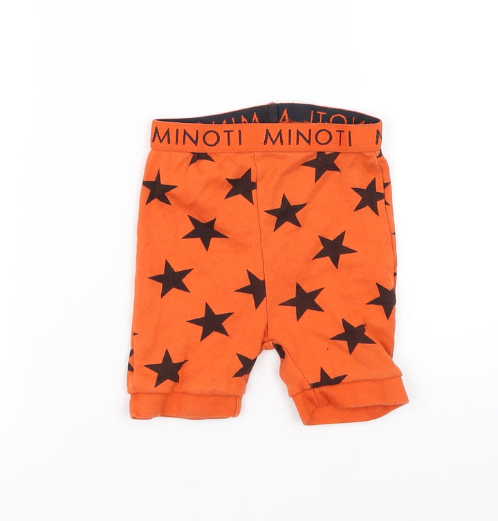 Minoti Boys Orange   Sweat Shorts Size 2-3 Years