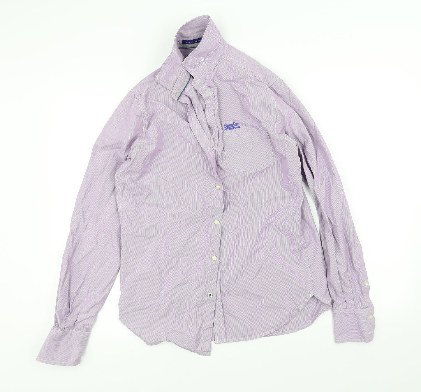 Superdry Mens Purple    Dress Shirt Size S