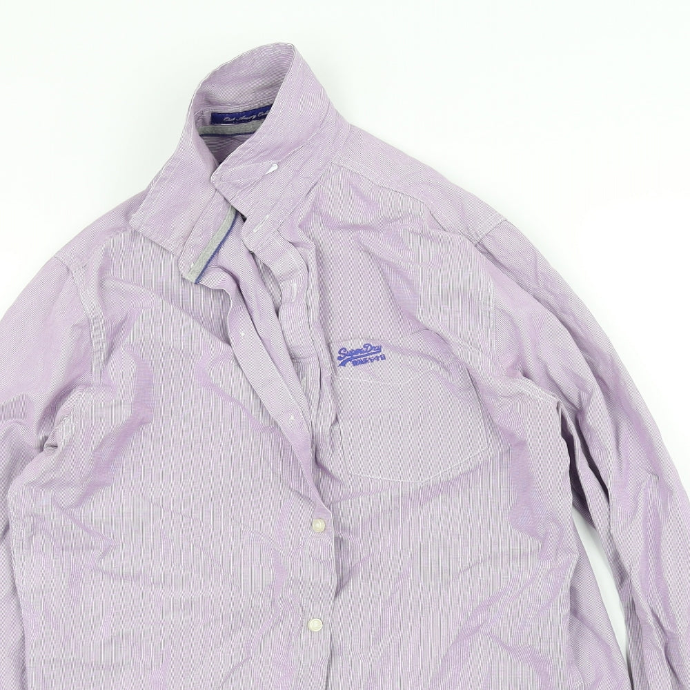 Superdry Mens Purple    Dress Shirt Size S