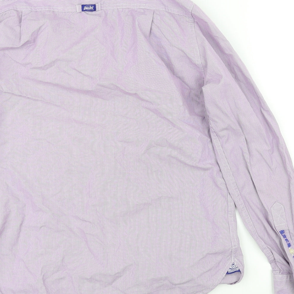 Superdry Mens Purple    Dress Shirt Size S