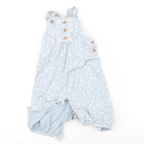 TU Baby Blue Floral  Bodysuit Outfit/Set Size 3-6 Months