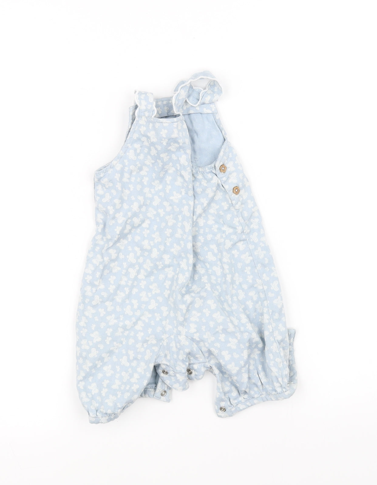 TU Baby Blue Floral  Bodysuit Outfit/Set Size 3-6 Months