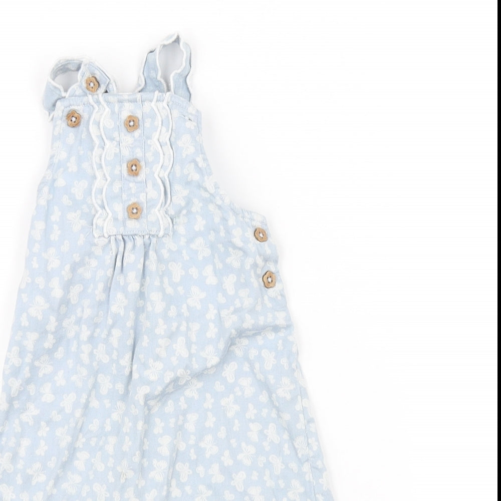 TU Baby Blue Floral  Bodysuit Outfit/Set Size 3-6 Months