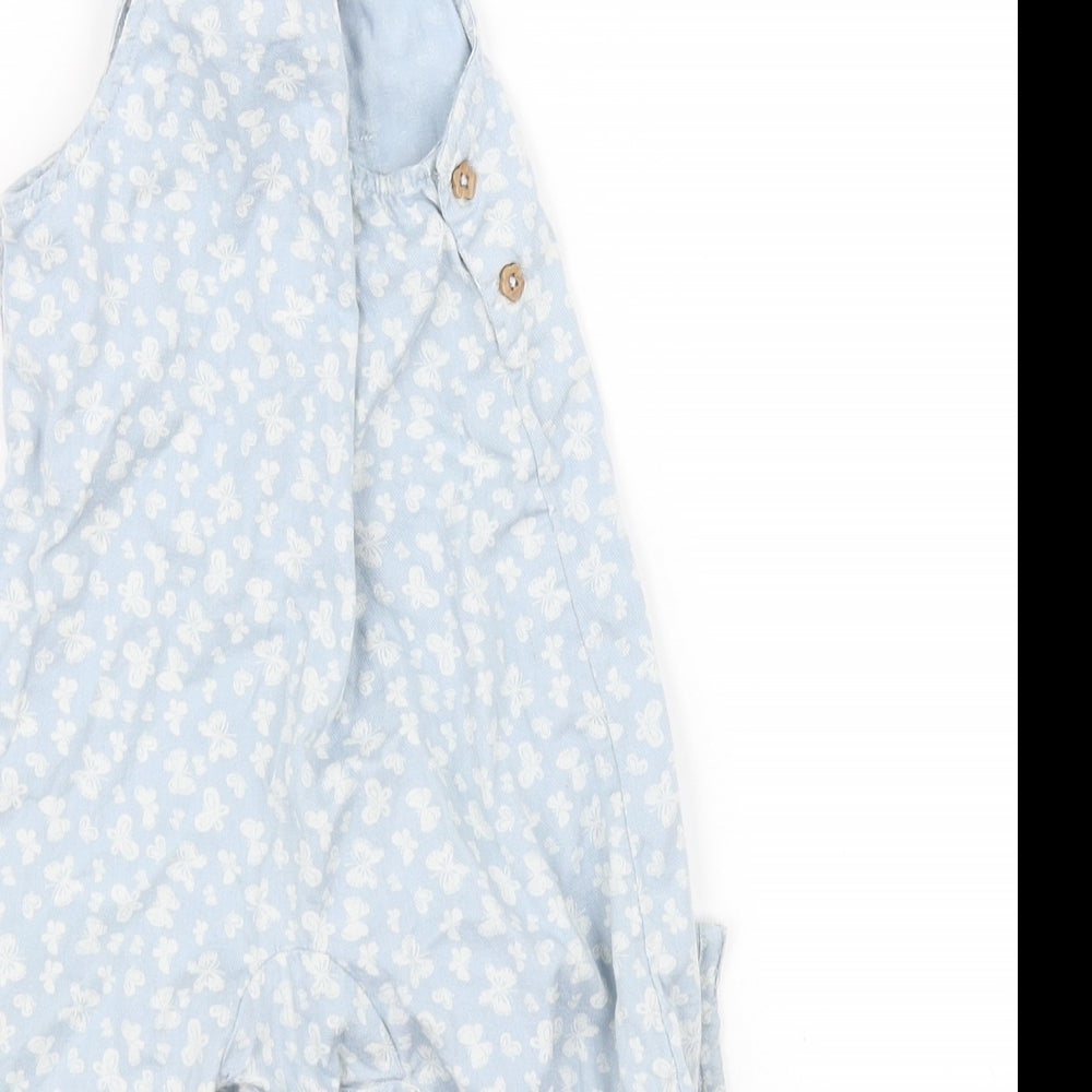 TU Baby Blue Floral  Bodysuit Outfit/Set Size 3-6 Months