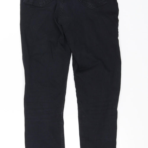 Topshop Womens Black   Straight Jeans Size 8 L28 in