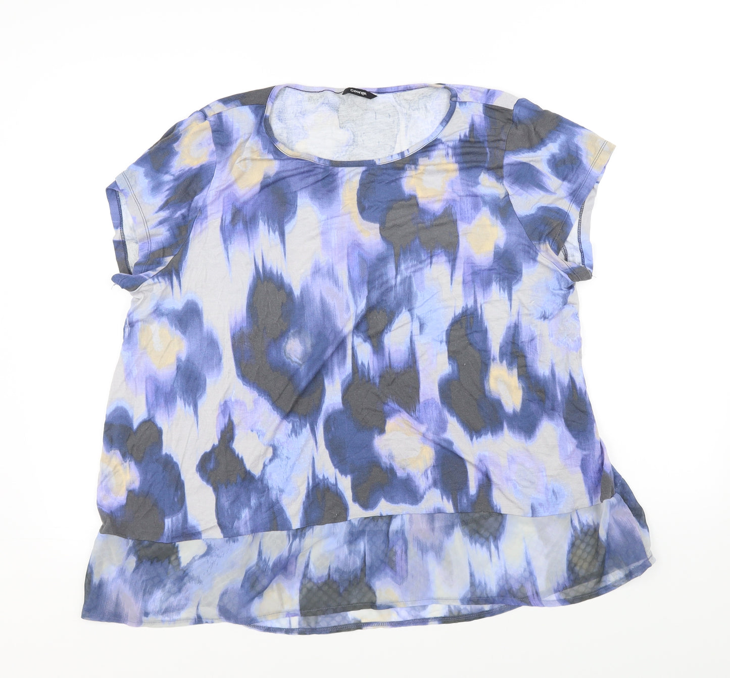 George Womens Blue   Basic T-Shirt Size 22