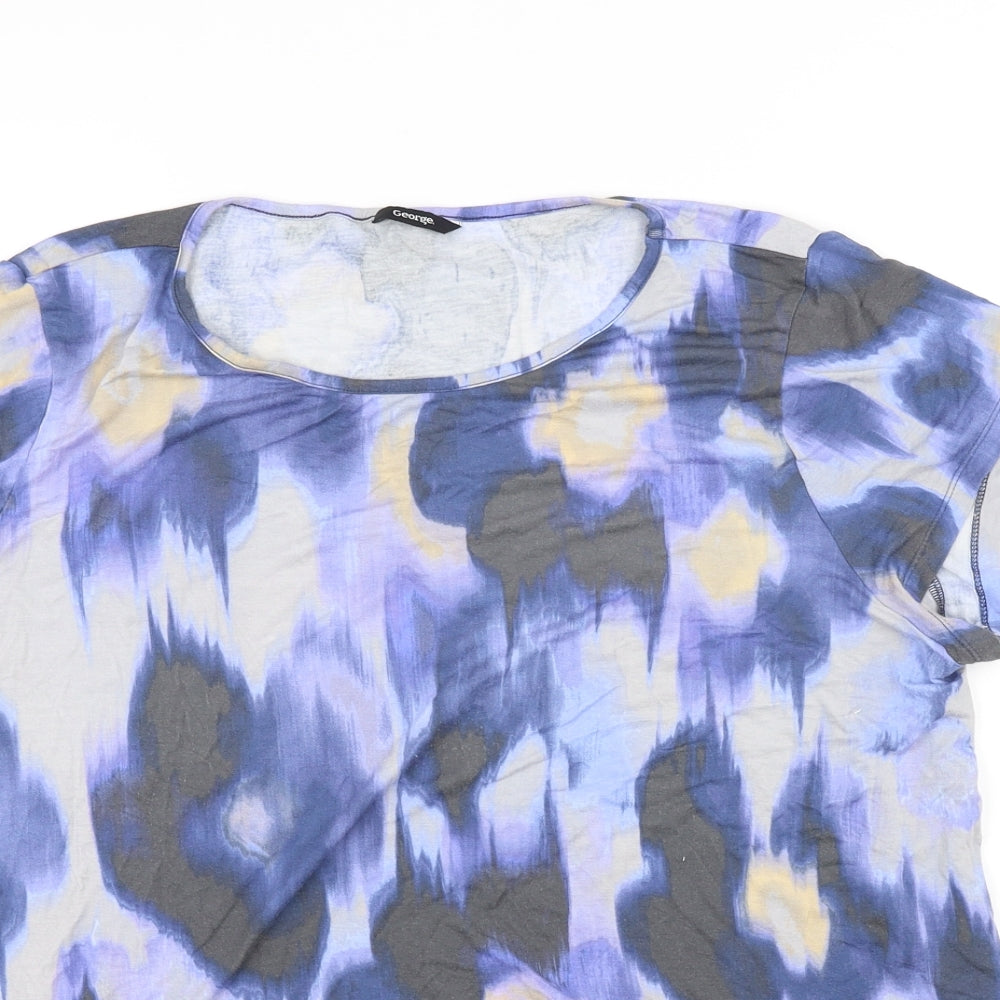 George Womens Blue   Basic T-Shirt Size 22