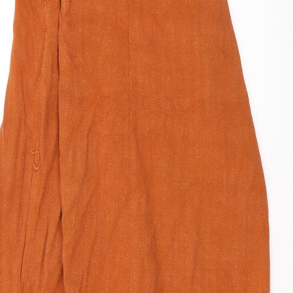 New Look Womens Orange   Bodysuit One-Piece Size 12