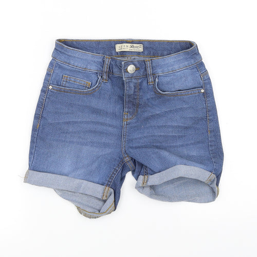 DENIMCO Womens Blue   Chino Shorts Size 4