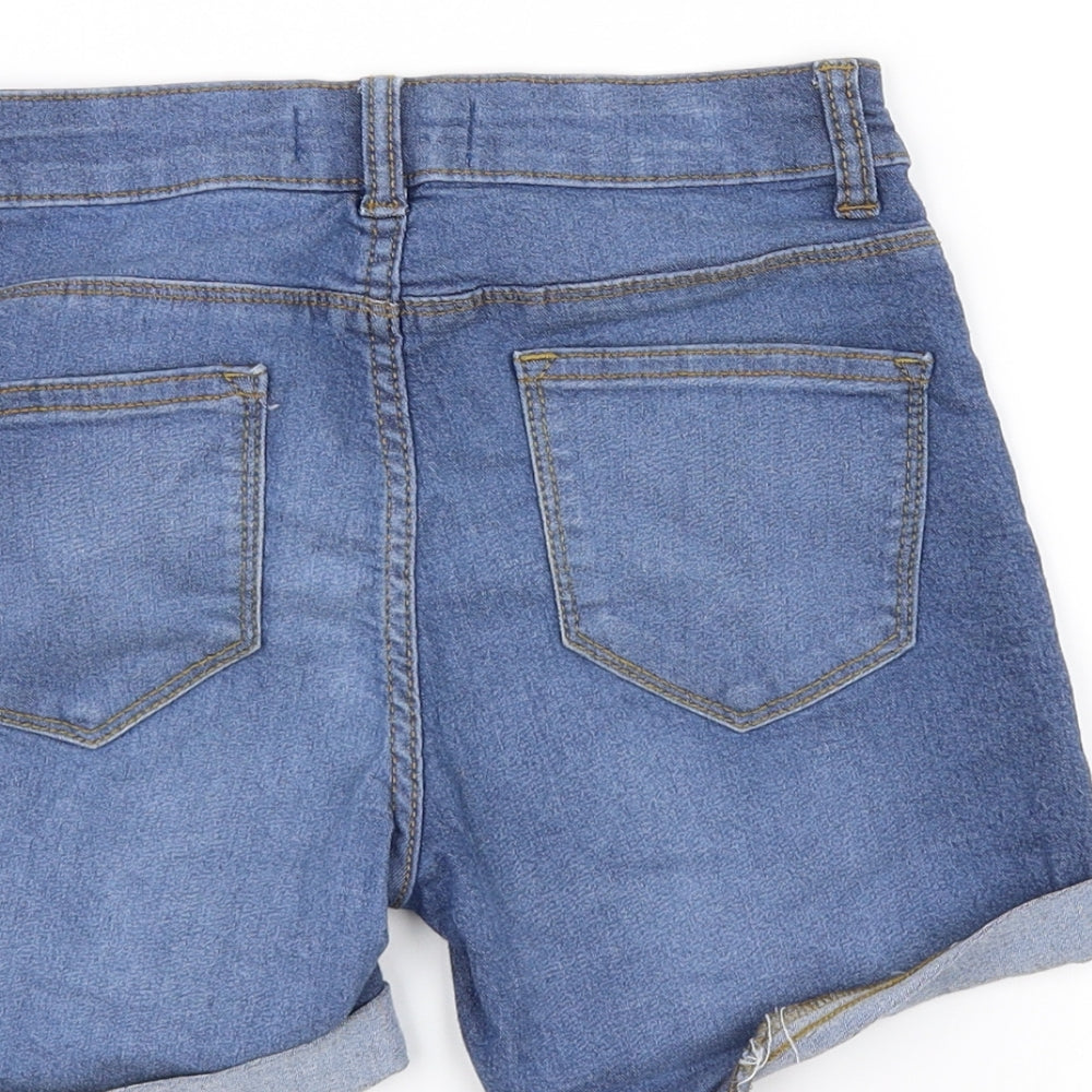 DENIMCO Womens Blue   Chino Shorts Size 4
