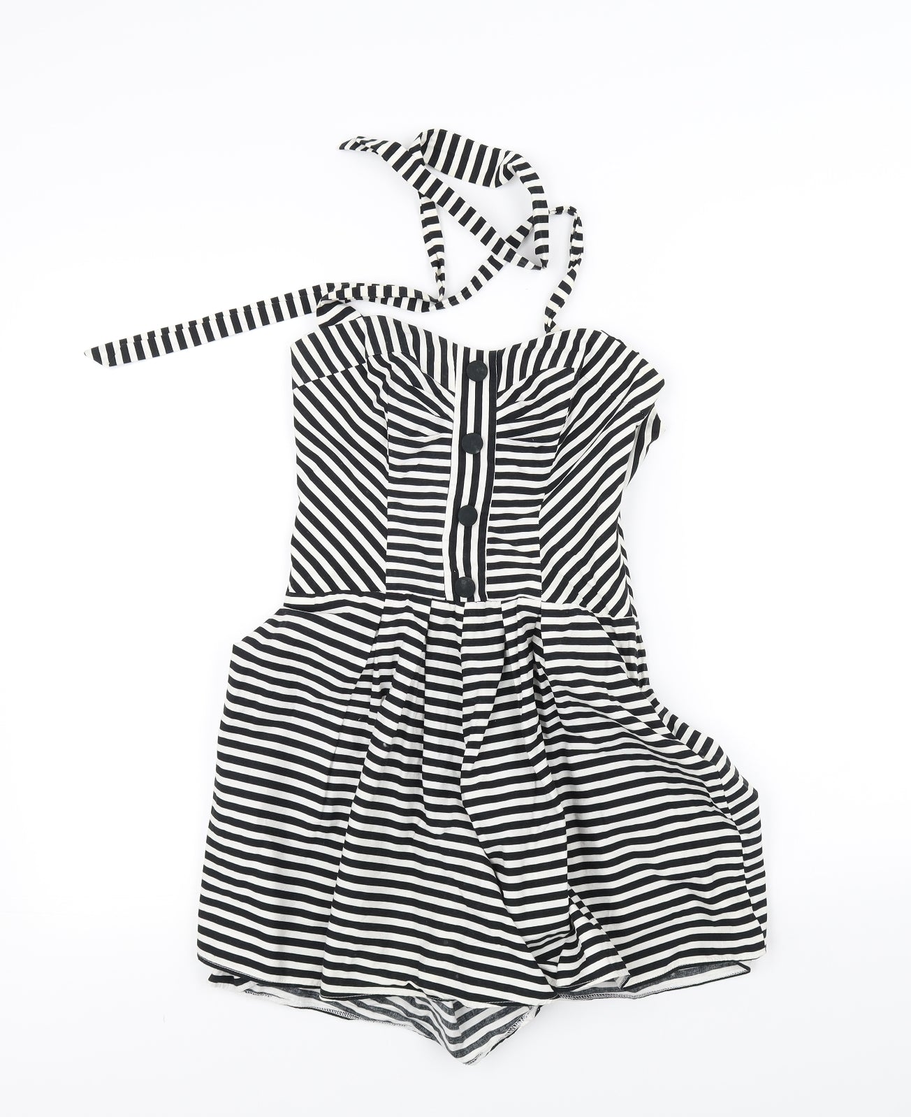 Be beau Womens White Striped  A-Line  Size 8