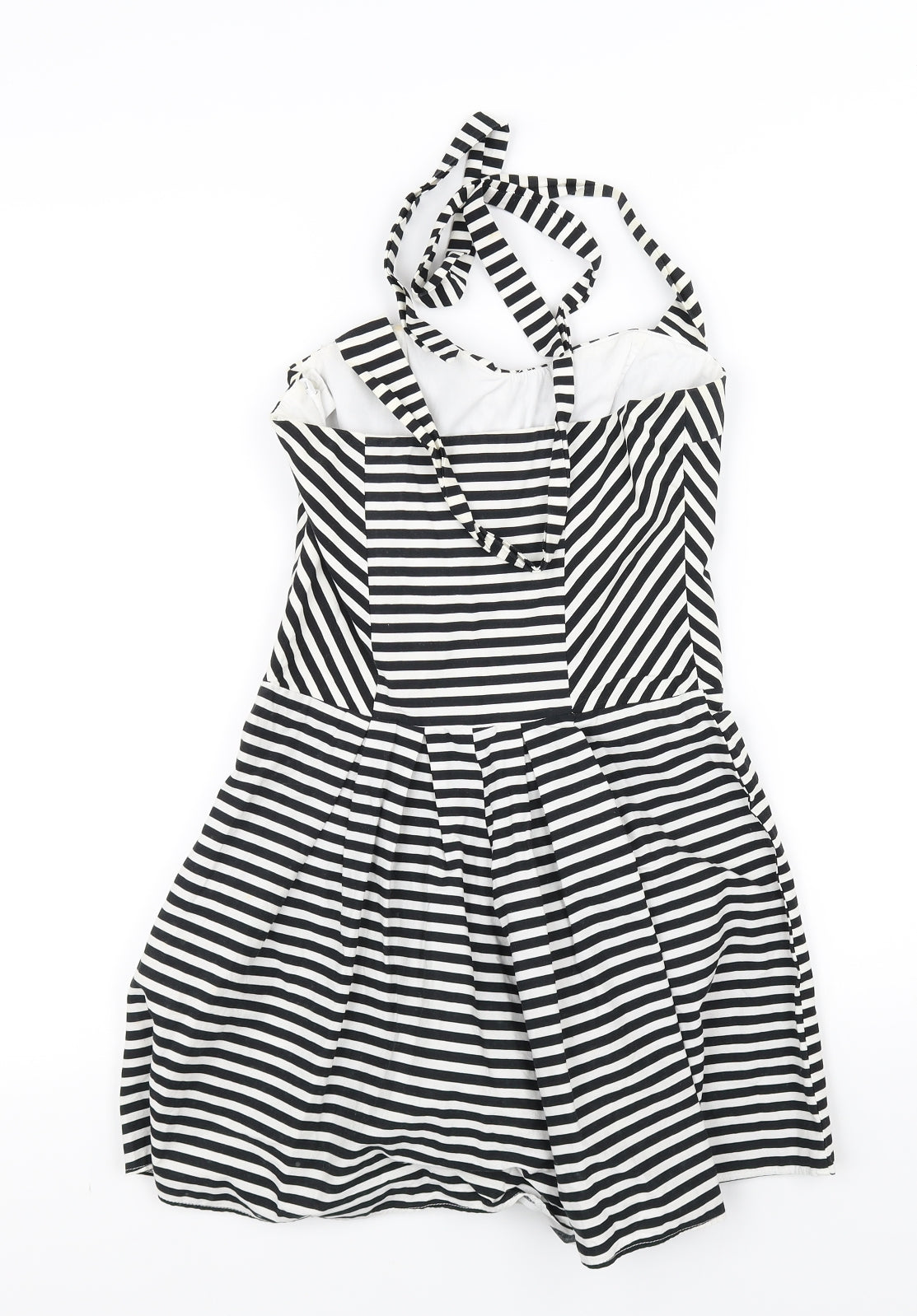 Be beau Womens White Striped  A-Line  Size 8
