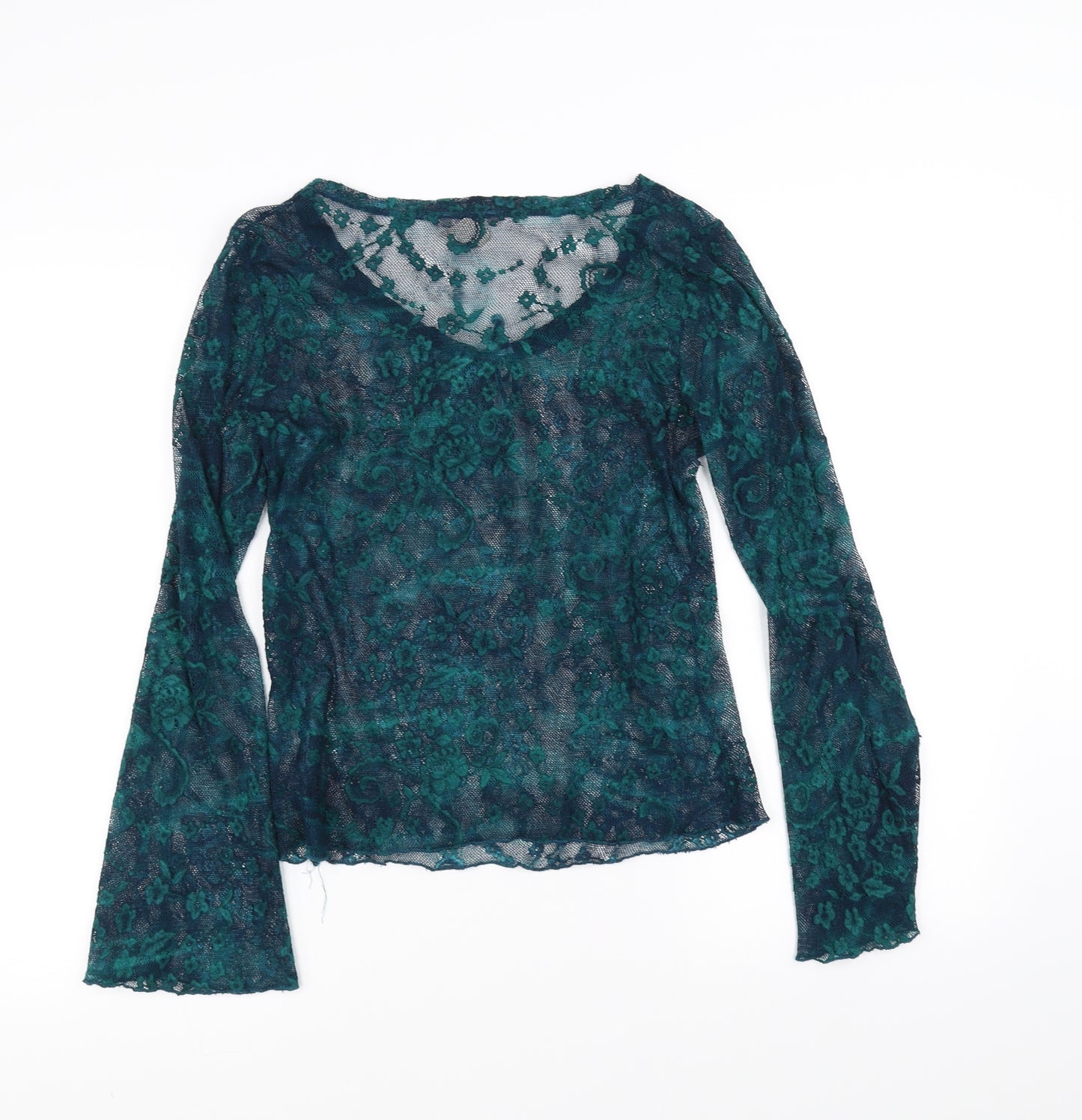 Preworn Womens Green   Basic T-Shirt Size 10