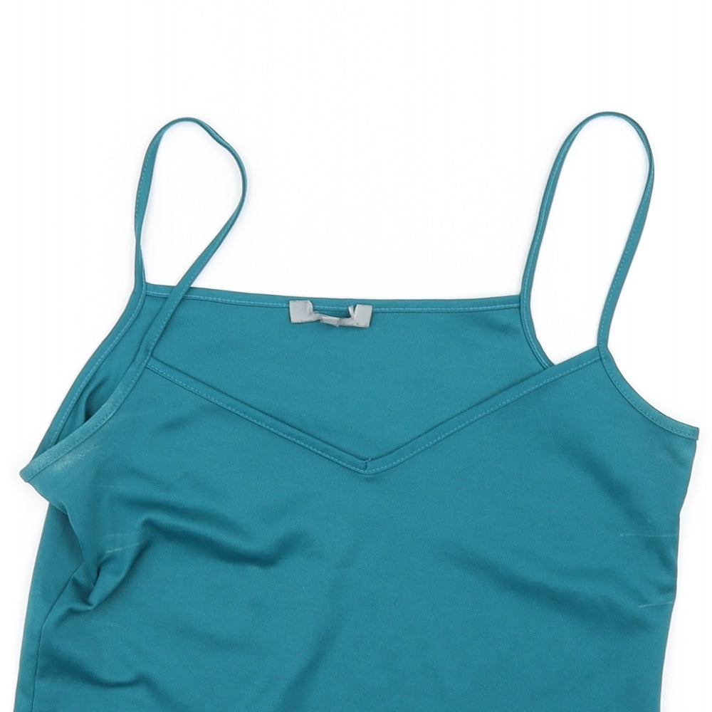 Preworn Womens Green   Basic T-Shirt Size 10