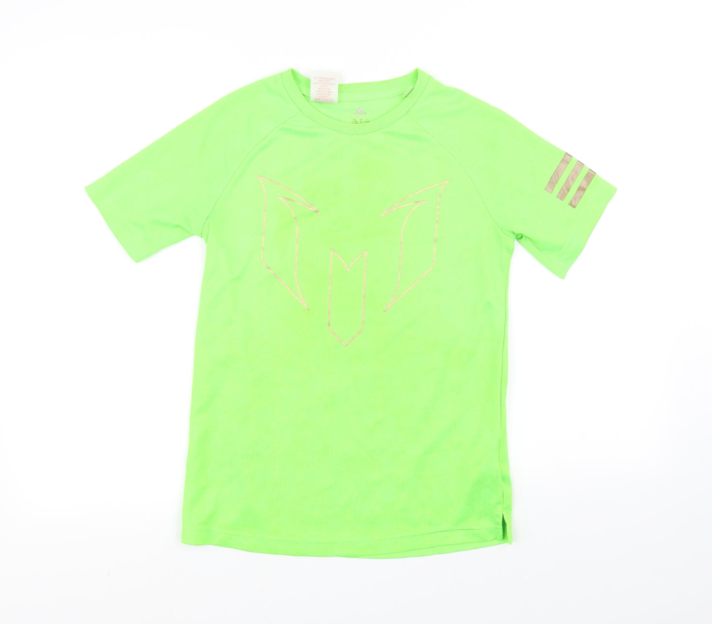 adidas Boys Green   Basic T-Shirt Size 11-12 Years