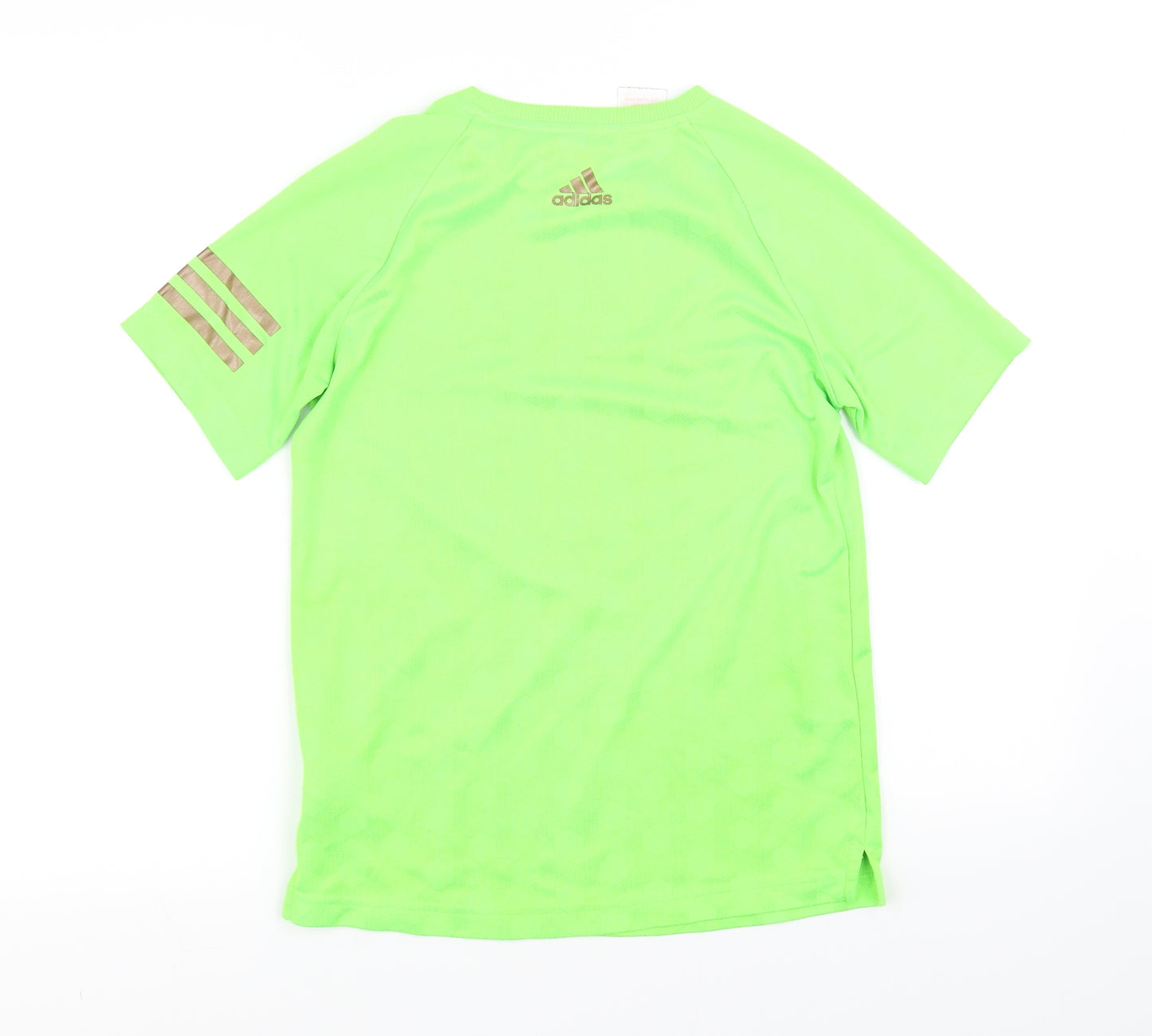 adidas Boys Green   Basic T-Shirt Size 11-12 Years