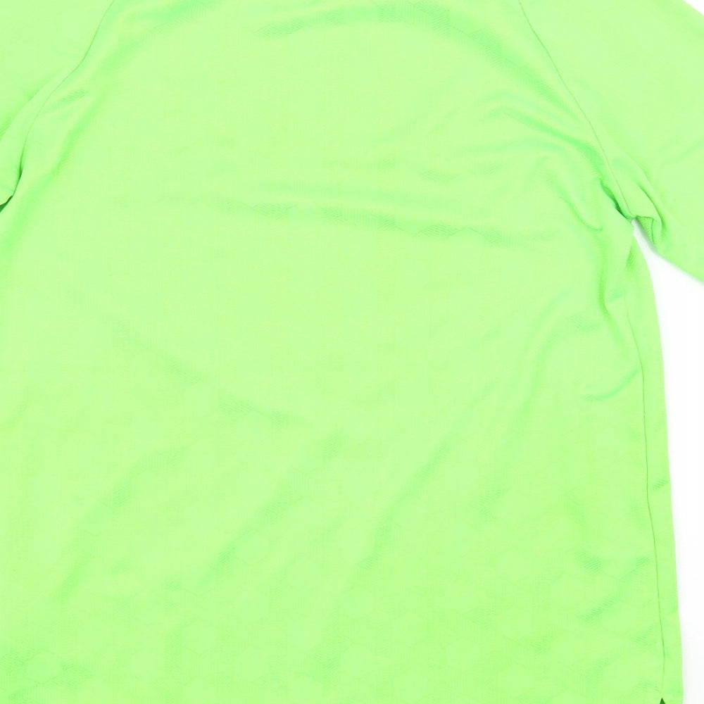 adidas Boys Green   Basic T-Shirt Size 11-12 Years
