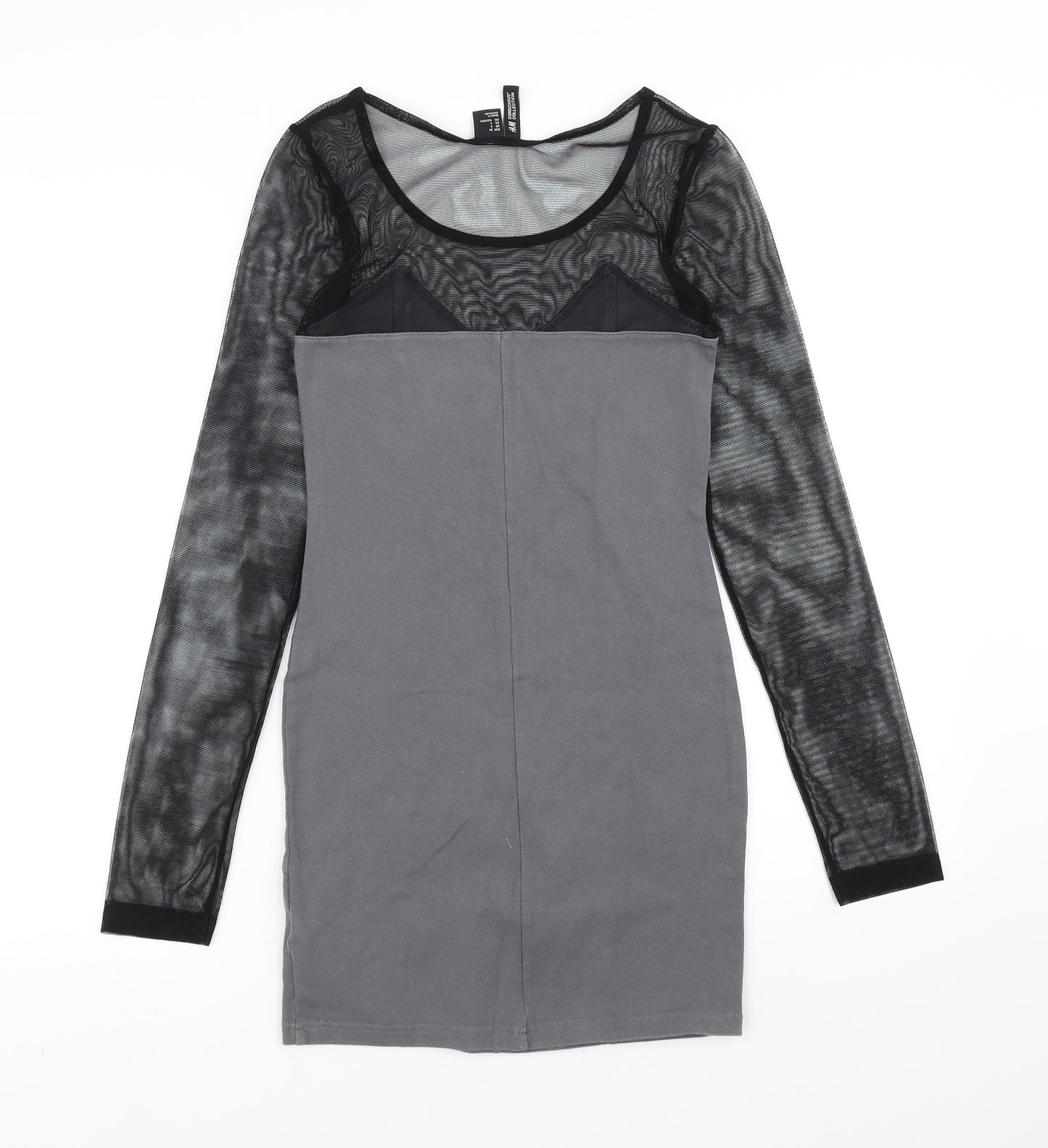 H&M Womens Grey   Pencil Dress  Size 6