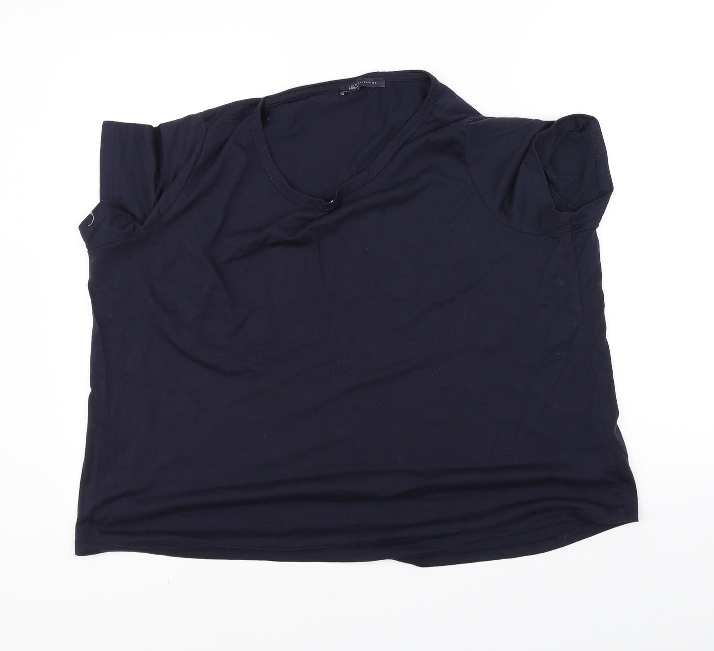 Marks and Spencer Womens Blue   Basic T-Shirt Size 22