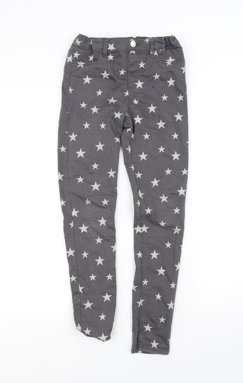 H&M Girls Grey   Skinny Jeans Size 9-10 Years
