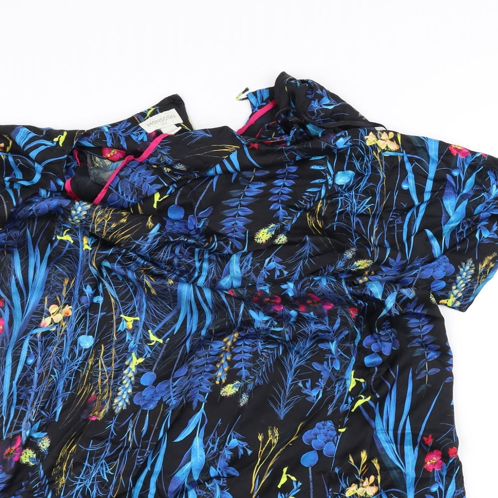 Monsoon Womens Blue   Basic T-Shirt Size 16