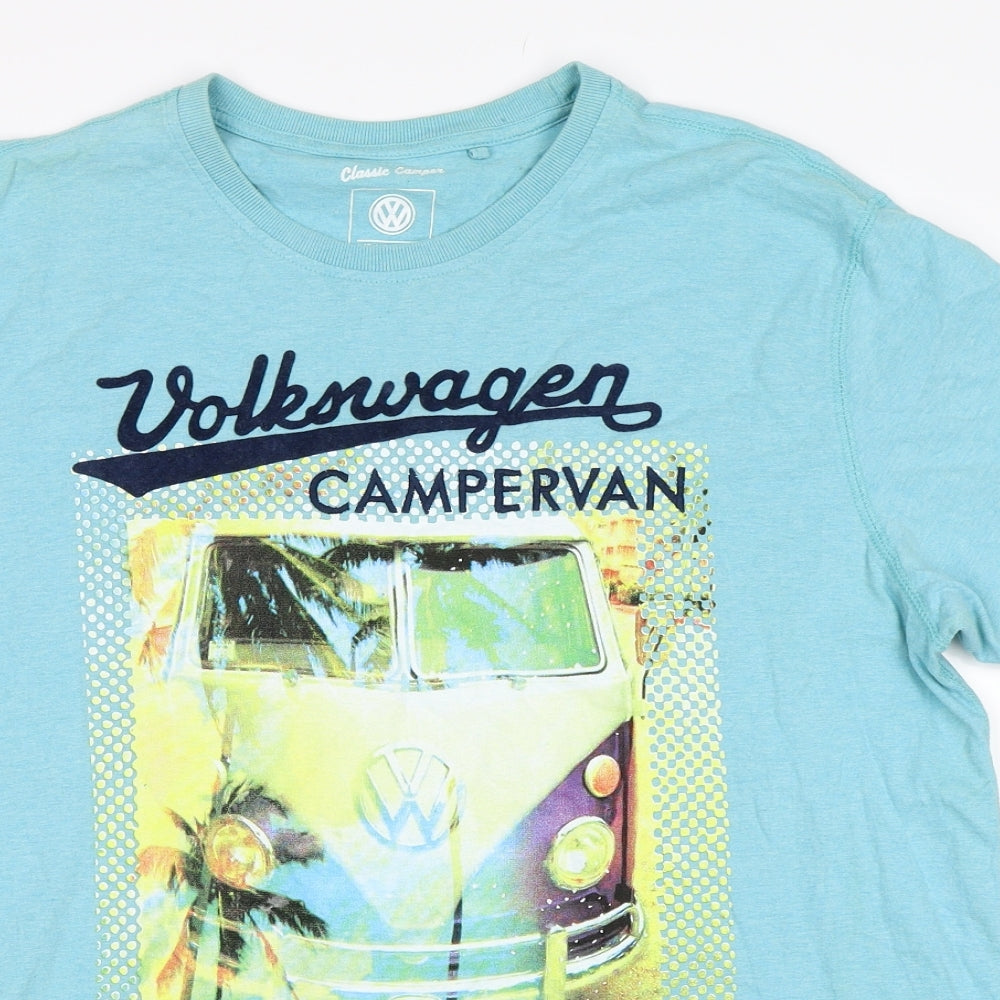Volkswagon Mens Blue    T-Shirt Size L
