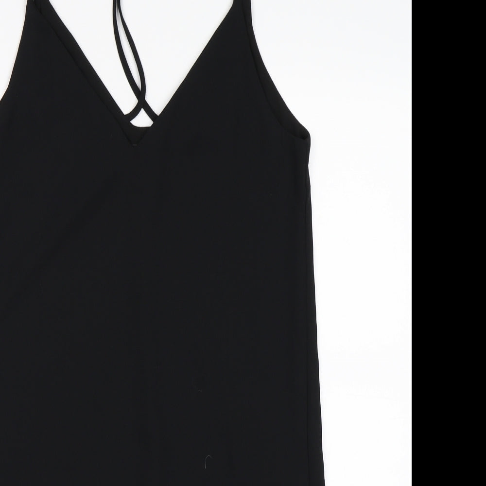 Topshop Womens Black   Slip Dress  Size 10