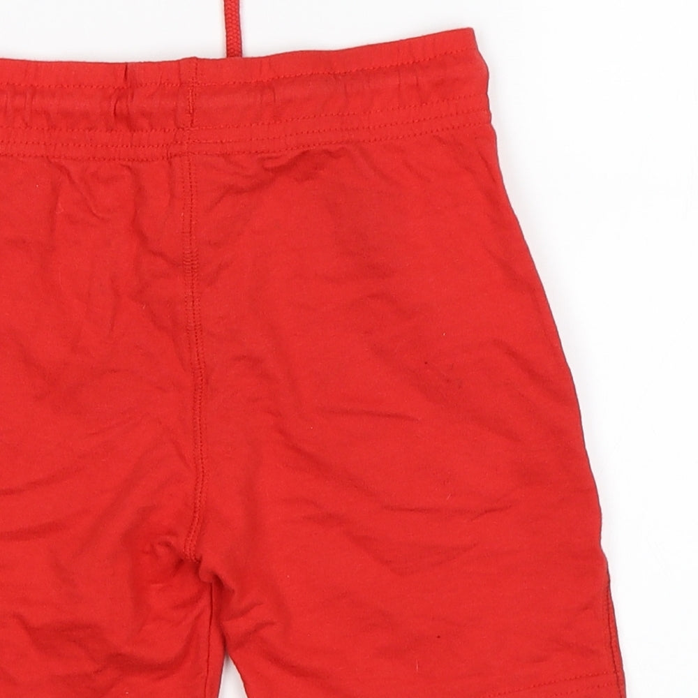 F&F Boys Red   Sweat Shorts Size 4-5 Years