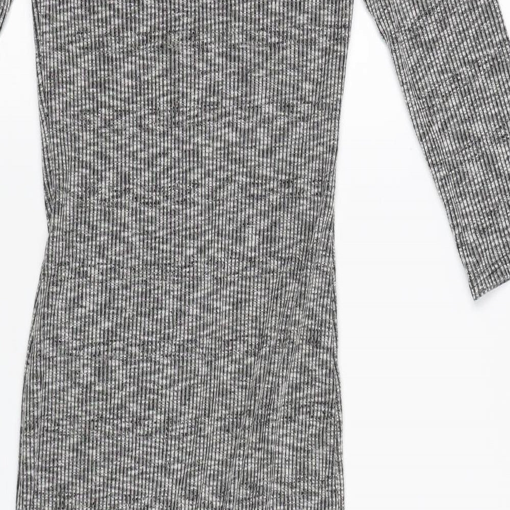 Newlook Womens Grey   Bodycon  Size 8