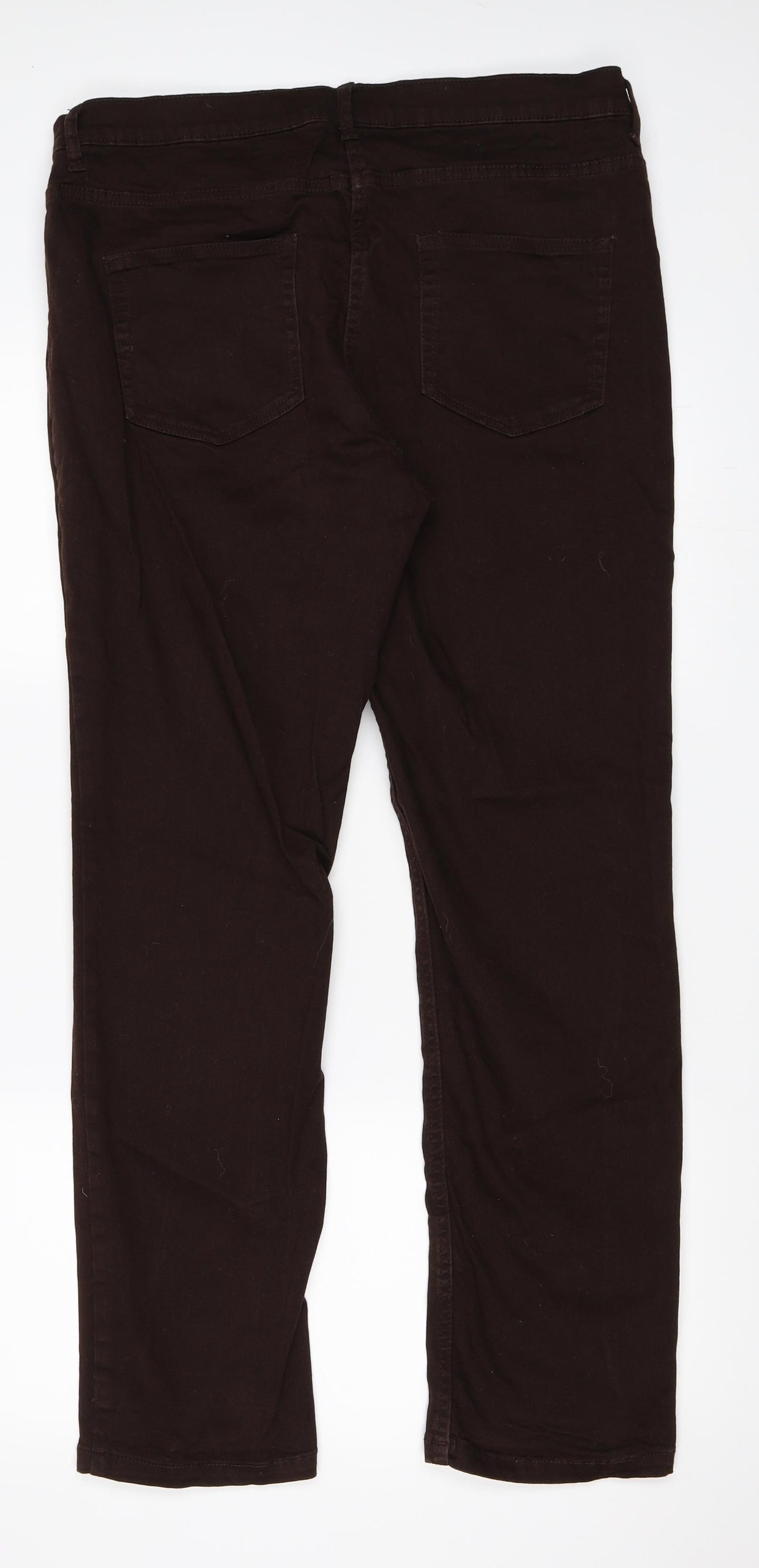 Debenhams Womens Brown   Straight Jeans Size 16 L30 in