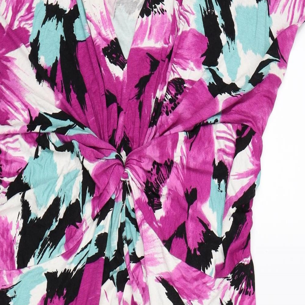 BHS Womens Purple Floral  Maxi  Size 22